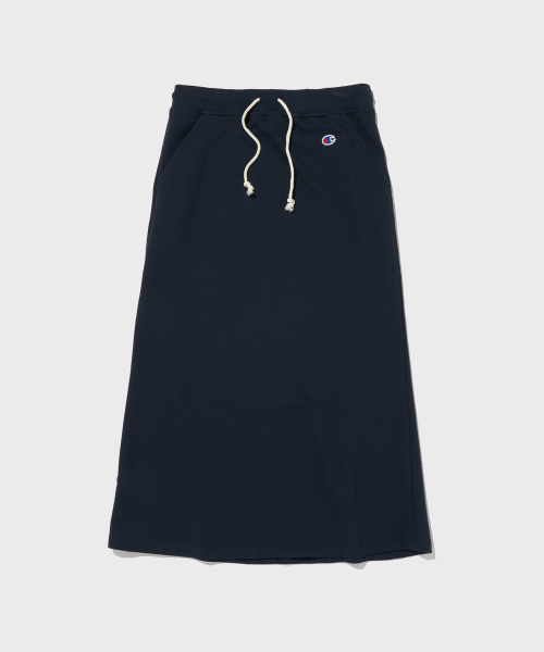 여성 C로고 롱 스트링 스커트 Nomal Navy