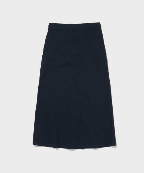 여성 C로고 롱 스트링 스커트 Nomal Navy