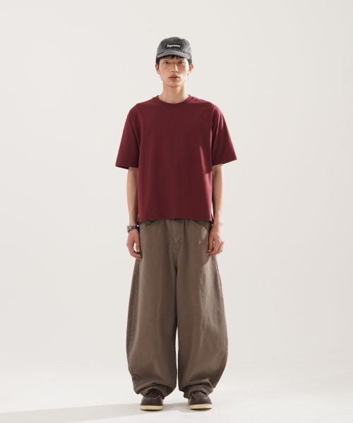 Skill Washed Balloon Pants Khaki NSLP2611