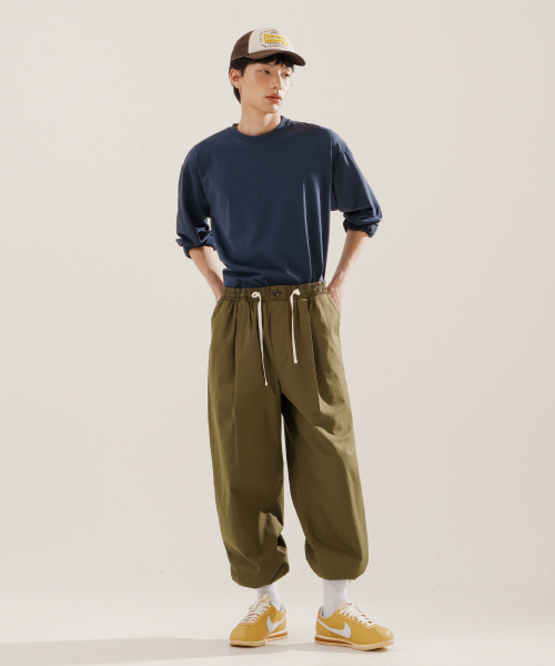 All Day CP Standard Long T-Shirts Navy SOLT2607