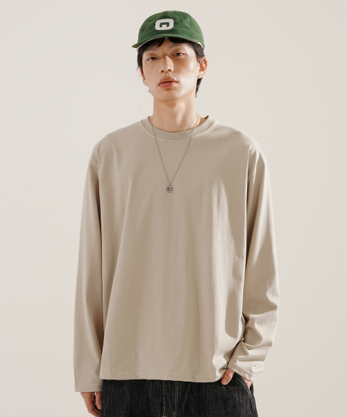 All Day CP Standard Long T-Shirts Lightbeige SOLT2607