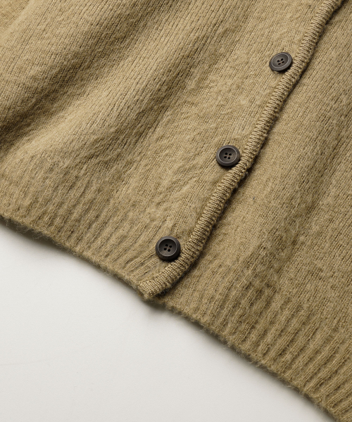 Our Loose Fit Mohair Cardigan Sandbeige SOKN2604