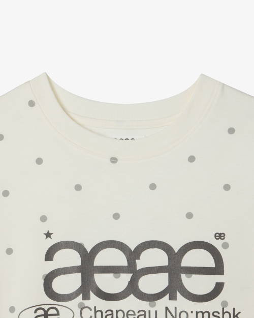 WEB LOGO DOT T-SHIRTS [CREAM]