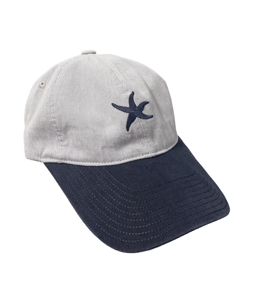TCM starfish cap (light grey/navy)