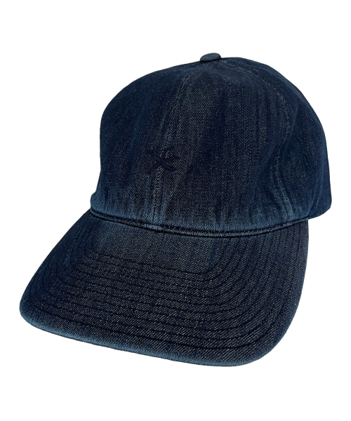 TCM mini logo denim cap (blue)
