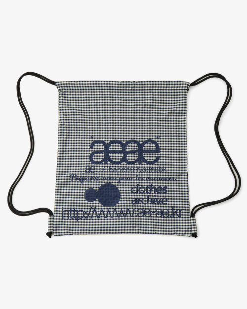 WEB LOGO CHECK GYM SACK [BLUE]