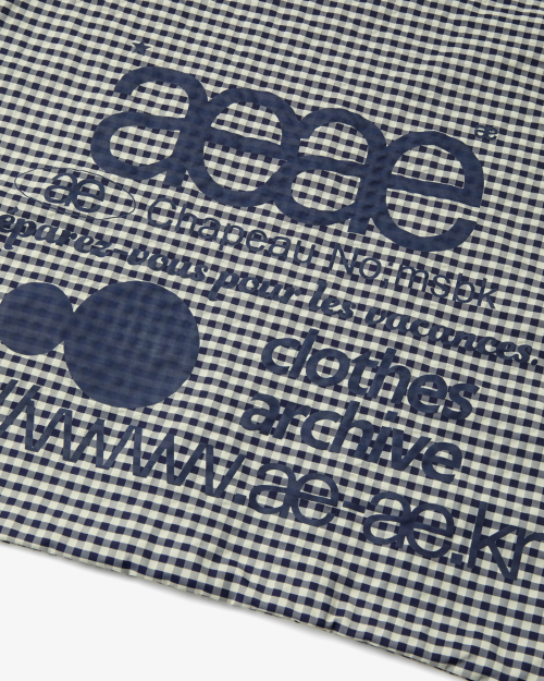 WEB LOGO CHECK GYM SACK [BLUE]