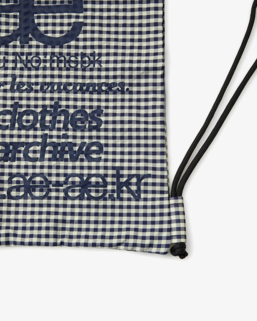 WEB LOGO CHECK GYM SACK [BLUE]