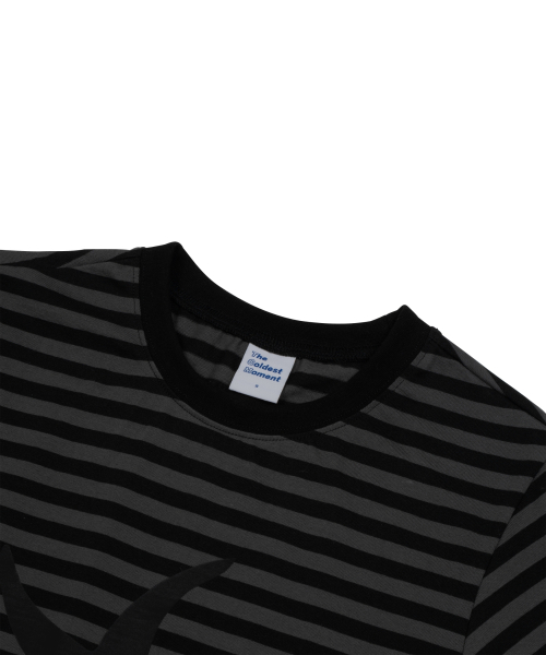 TCM starfish stripe T (black)