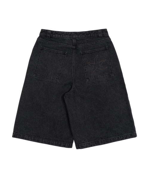 TCM starfish denim half pants (black)