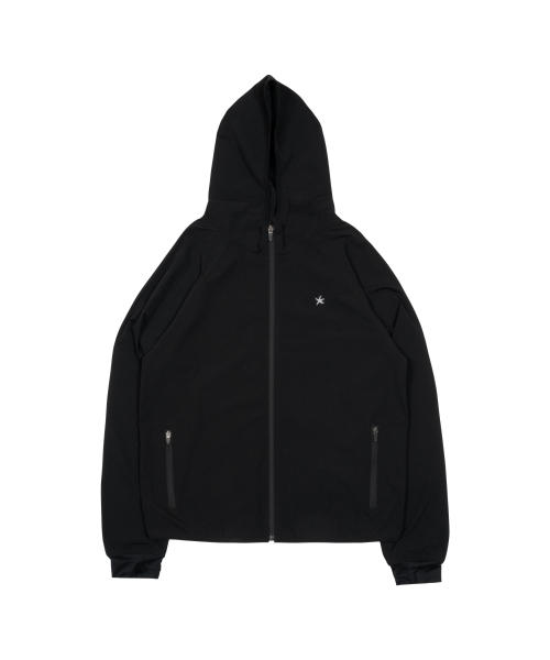 TCM starfish light hooded zip-up (black)