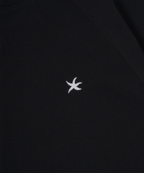 TCM starfish light hooded zip-up (black)
