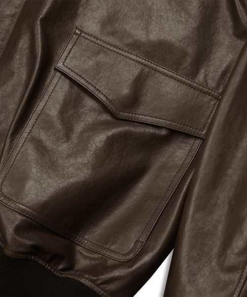 Premium Vegetable Classic A-2 Jacket HEATHER BROWN