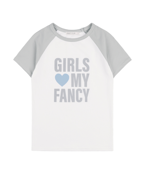 GIRLS MY FANCY TEE (GRAY) F25QB105