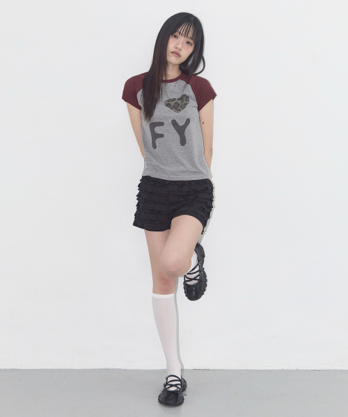 I LOVE FY TEE (GRAY) F25QB102