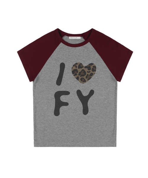 I LOVE FY TEE (GRAY) F25QB102