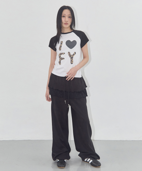 I LOVE FY TEE (WHITE) F25QB102