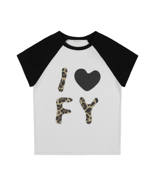 I LOVE FY TEE (WHITE) F25QB102