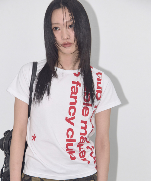 BAYWATCH CROP TEE (WHITE) F25QB103