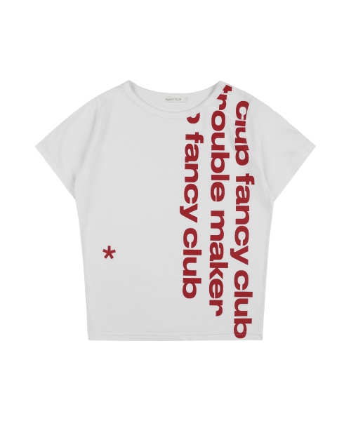 BAYWATCH CROP TEE (WHITE) F25QB103