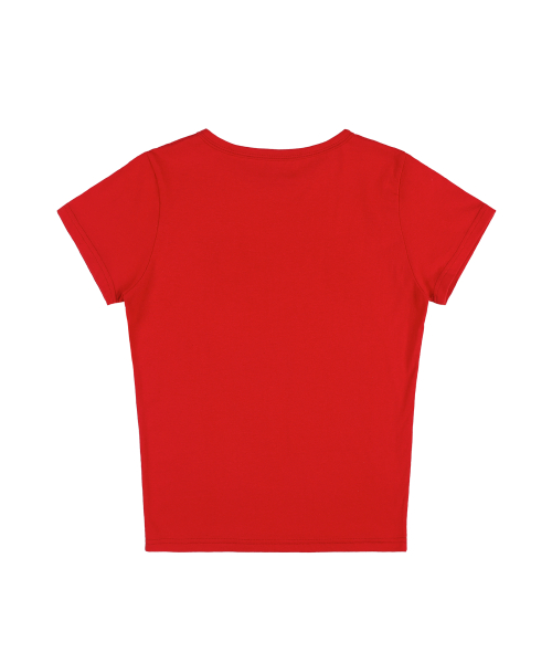 FY LEOPARD TEE (RED) F25QB100