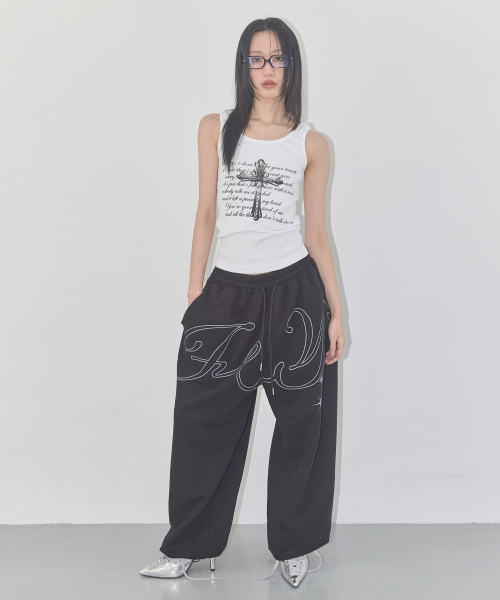 FRONT CROSS SLEEVELESS (WHITE) F25QB113