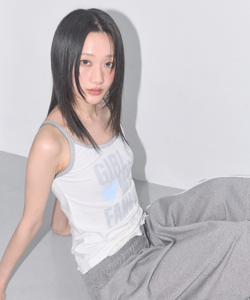 GIRLS MY FANCY SLEEVELESS (GRAY) F25QB114