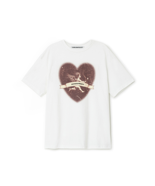 Cupid Overfit T-shirt, WHITE