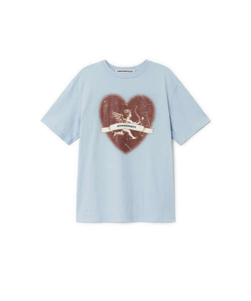 Cupid Overfit T-shirt, SKY BLUE