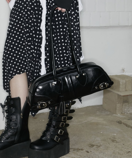 Belted Bohem Bag (BLACK)