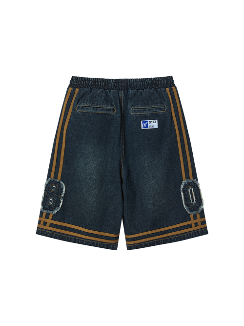BASKETBALL DENIM HALF PANTS INDIGO