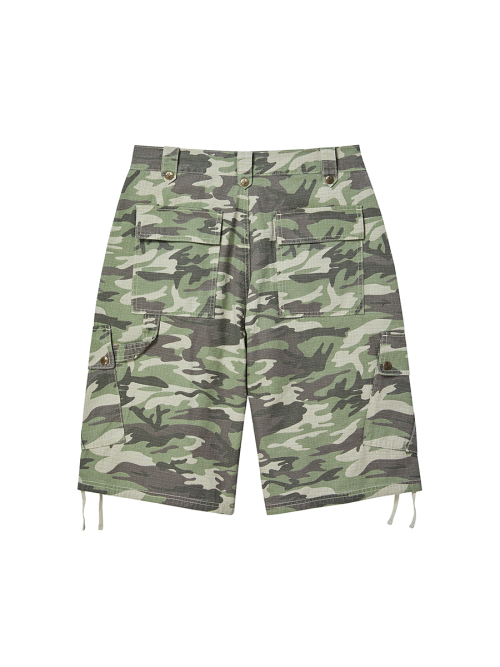 PATTERN CARGO HALF PANTS CAMO
