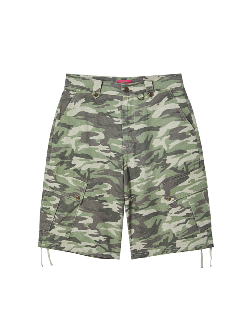 PATTERN CARGO HALF PANTS CAMO