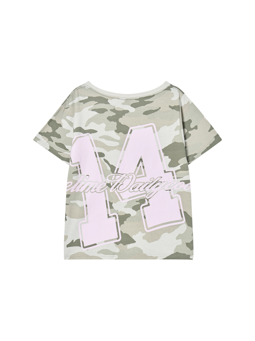 14 OFF SHOULER TEE CAMO