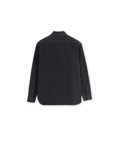 W Washed Work Shirt, Black
