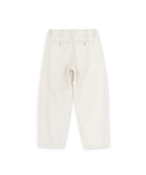 Washed Work Pants, Ecru
