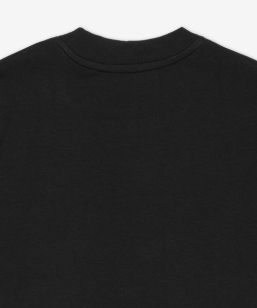 란제리 스트랩 타이트 반소매 티셔츠 - 블랙 / BPT25TSHIRT171