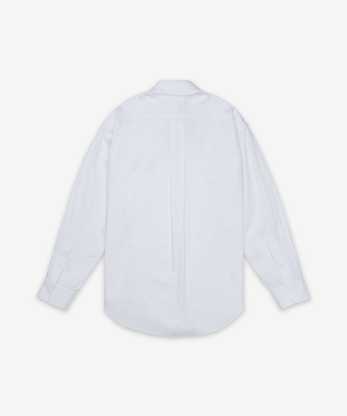 프론트 플리트 셔츠 - 화이트 / BPT25SHIRT7