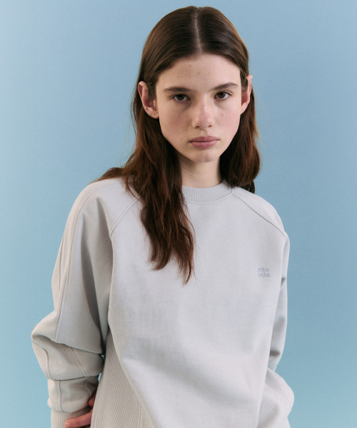 NUBASIC LOGO SWEATSHIRT LIGHT BLUE