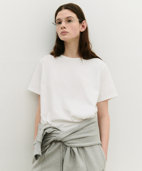 NUBASIC STANDARD ROUND NECK T-SHIRT WHITE