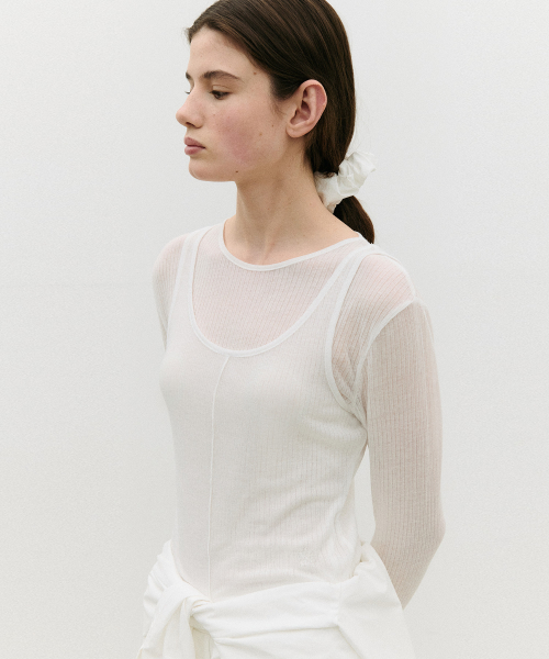 NUBASIC TENCEL T-SHIRT SET IVORY