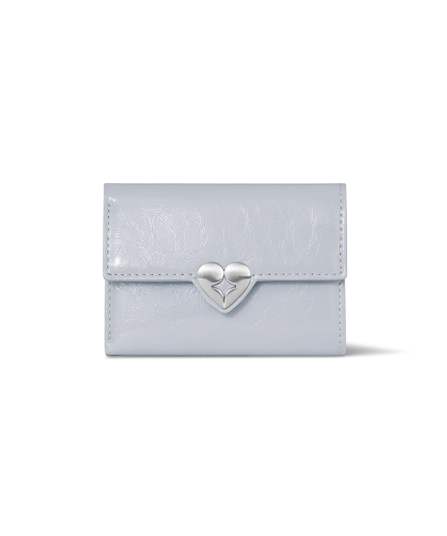 HEARTY FLAP WALLET - MISTY LAVENDER