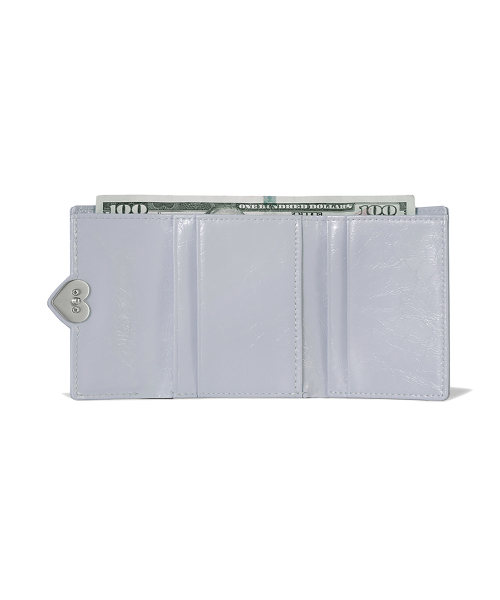 HEARTY FLAP WALLET - MISTY LAVENDER