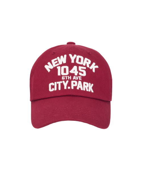 NEW YORK CITY PARK BALL CAP BURGUNDY