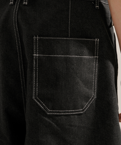 Sleek Non Fade Denim Pants Black NSLP2610