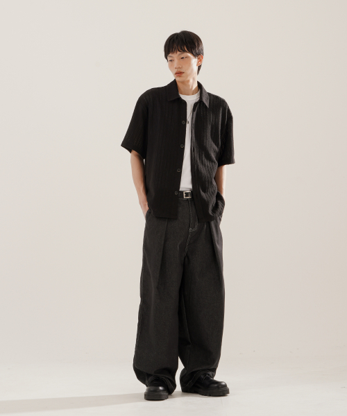 Sleek Non Fade Denim Pants Black NSLP2610