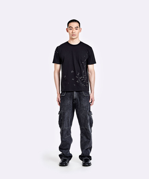 Crushed T-shirt - Black