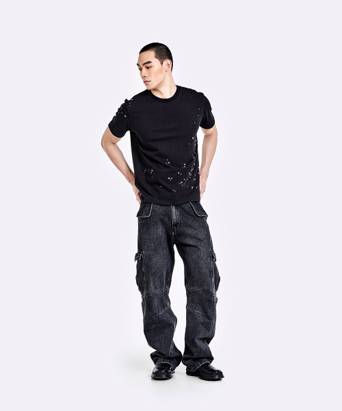 Crushed T-shirt - Black
