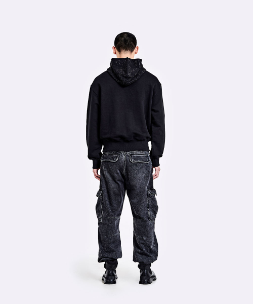 Rinestone Hoodie - Black