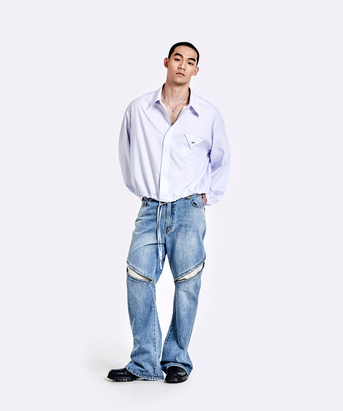 Banding shirt - White